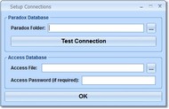 MS Access Paradox Import, Export & Convert Softwar screenshot